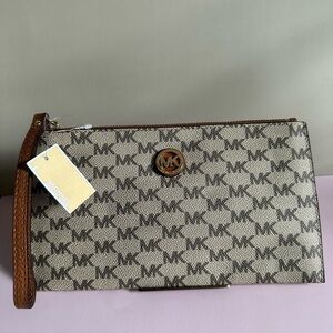 Michael Kors Monogrammed Wristlet